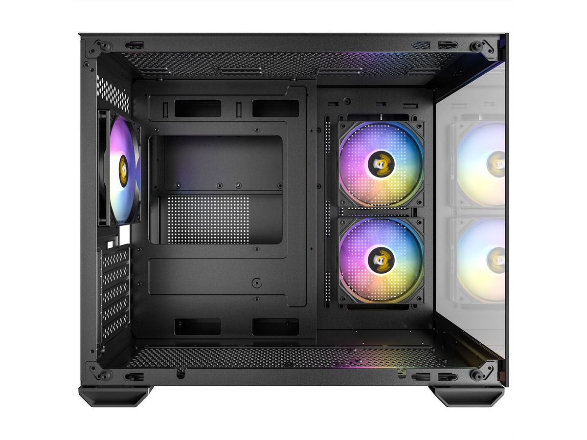 ANTEC CX600M ARGB B Micro-ATX Tower Gaming PC Gehäuse, schwarz