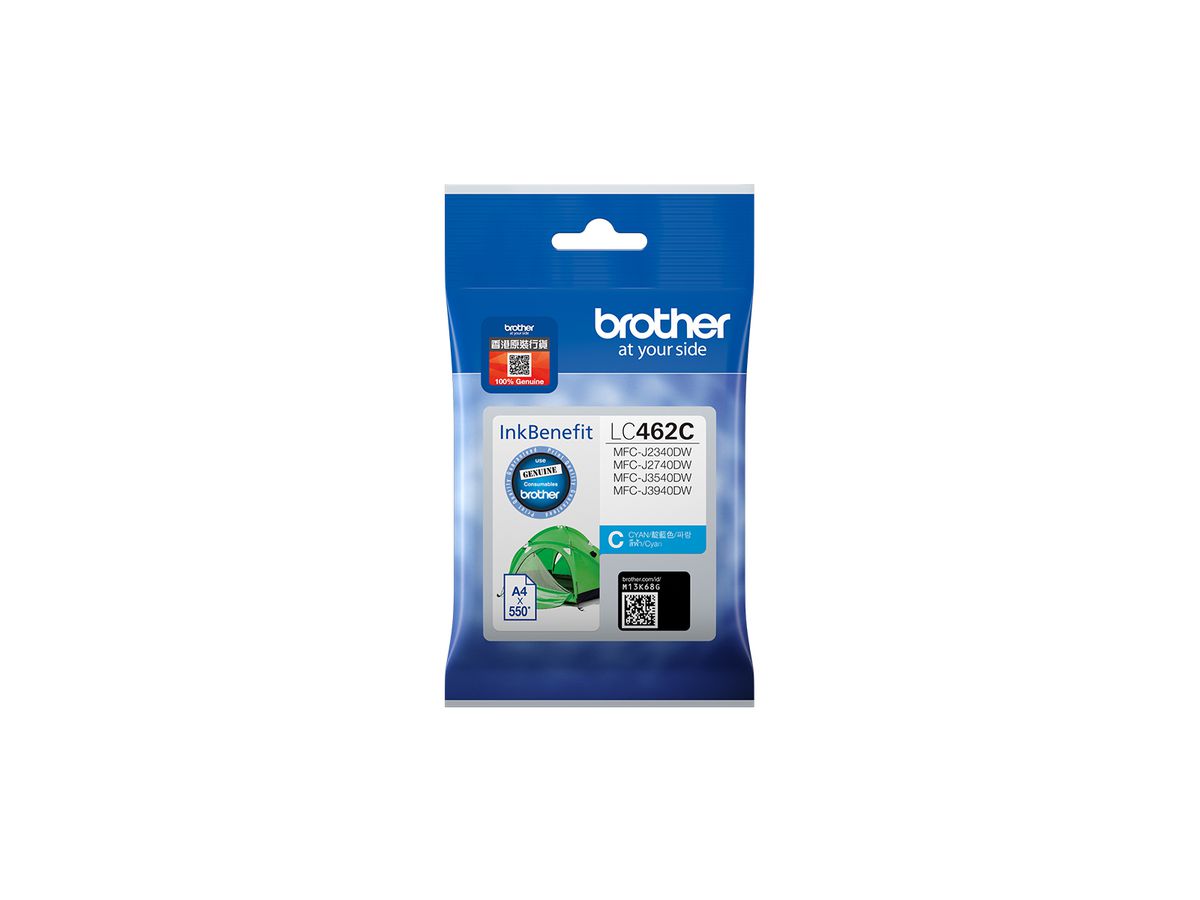 Brother LC462C Druckerpatrone 1 Stück(e) Original Standardertrag Cyan