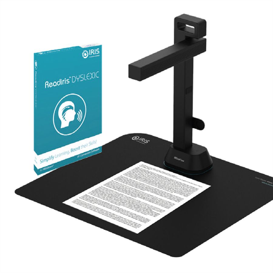 IRIScan Desk 6 Pro Dyslexic A3 Dokumentenscanner, Mobiler Desktop-Kamerascanner
