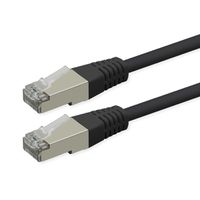 ROLINE Patchkabel Cat.6 (Class E), PoE, S/FTP (PiMF), schwarz, 0,3 m