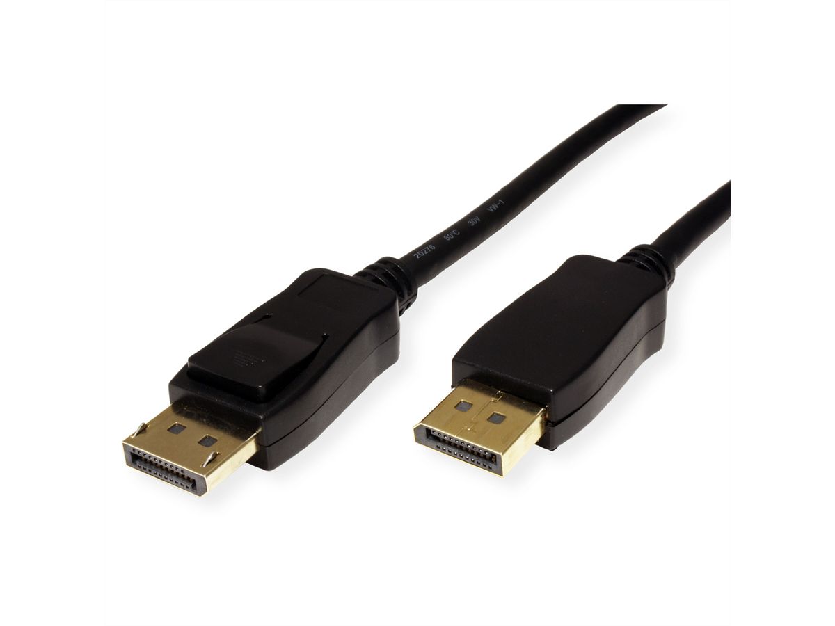 VALUE DisplayPort Kabel, v1.4, DP ST - ST, schwarz, 5 m