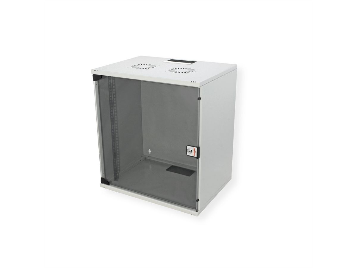 ROLINE 19-Zoll Wandgehäuse Basic 12 HE, 540x400 BxT Bausatz grau