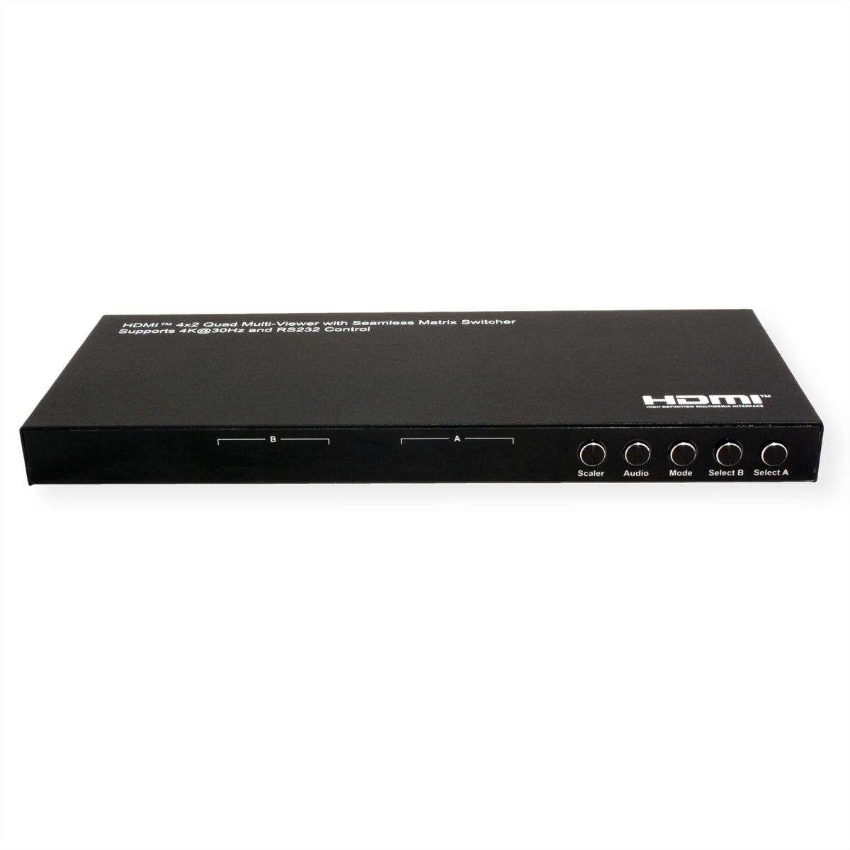 VALUE HDMI Matrix Switch, 4x2 QUAD Multi-Viewer, nahtlose Umschaltung