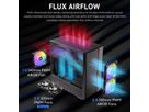 ANTEC FLUX Rear ATX/Micro-ATX/ITX Midi Tower PC Gehäuse , schwarz