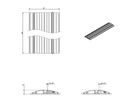 DATAFLEX Addit Kabelschutz, gerade 402, silberfarben, 60 cm