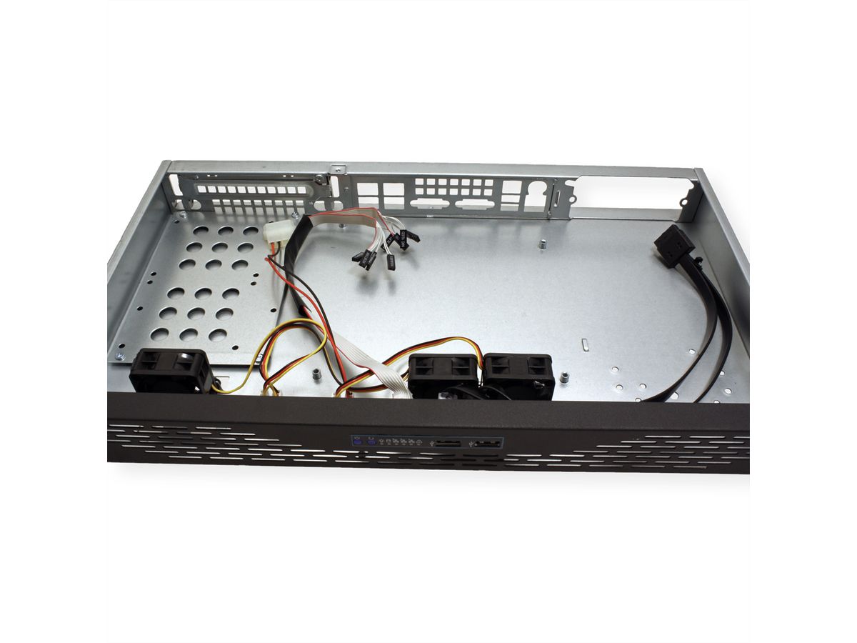 19" Servergehäuse, 1HE, schwarz
