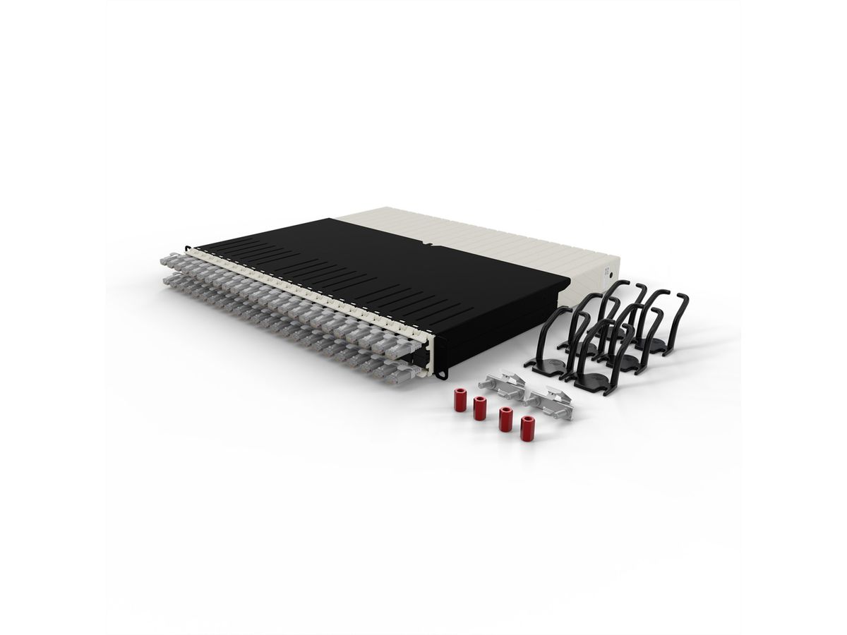 patchbox.one 8RU UTP grau Cat.6a 0,8m