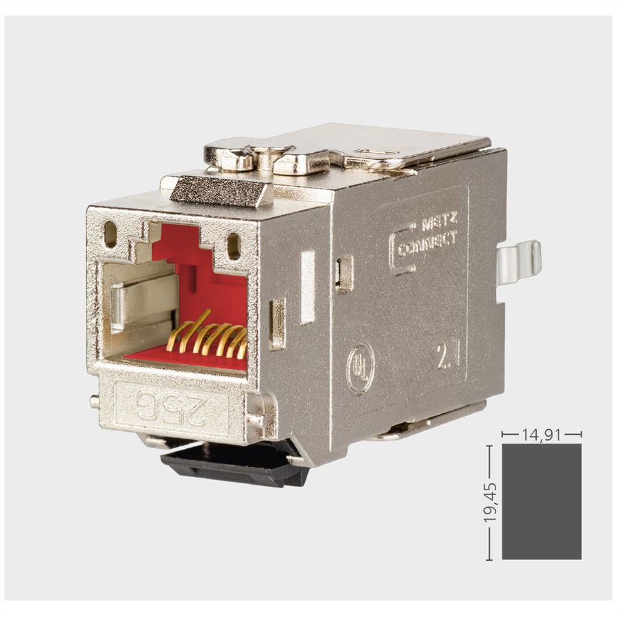 METZ CONNECT 25Gmodul, RJ45-Keystone-Modul