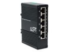 EXSYS EX-62030MPOE Mini 5-Port Industrial Gigabit PoE+ Switch, Web-Managed