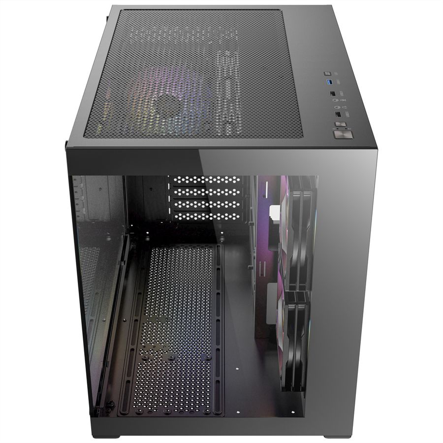 ANTEC CX600M ARGB B Micro-ATX Tower Gaming PC Gehäuse, schwarz