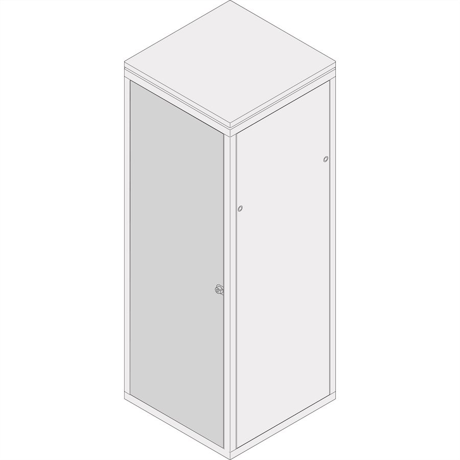 SCHROFF Stahltür, 120°-Öffnungswinkel - TUER STAHLBLECH 29HE 600B