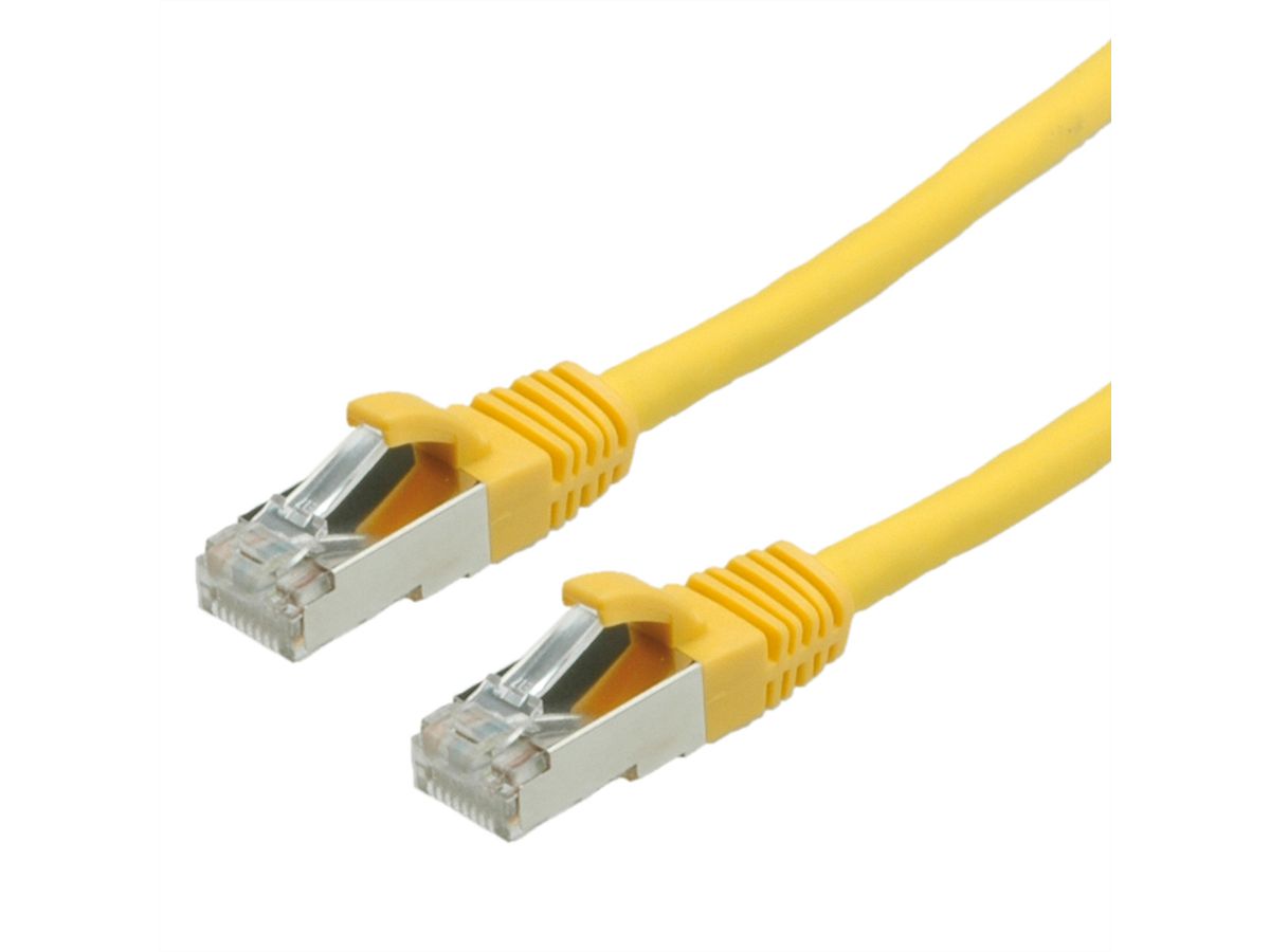 VALUE Patchkabel Kat.6 (Class E) S/FTP (PiMF), LSOH, gelb, 7 m