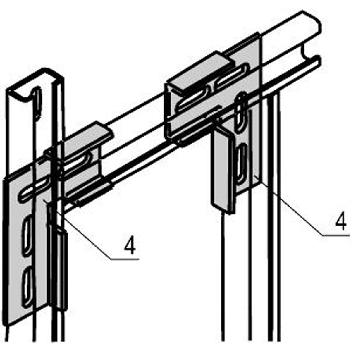 SCHROFF L-Winkel - L-WINKEL FUER C-PROFIL