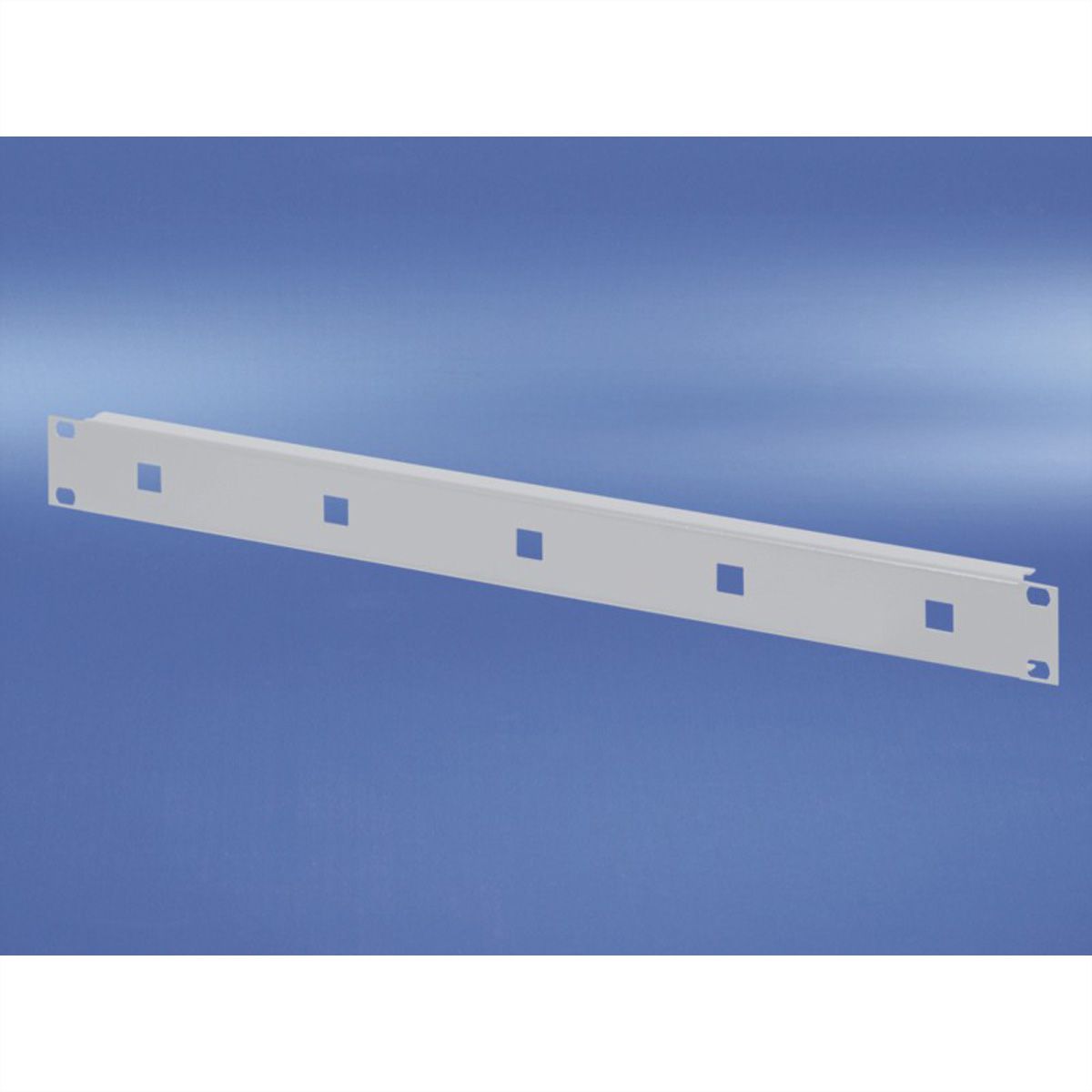 SCHROFF 19"-Frontplatte für Kabelösen - 19"FPL.1HE F.KAB.OES.RAL7035