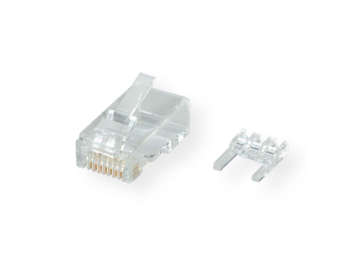 ROLINE Modular Plug ungeschirmt, Kat.6 (Class E), für Massivdraht, 10 Stck