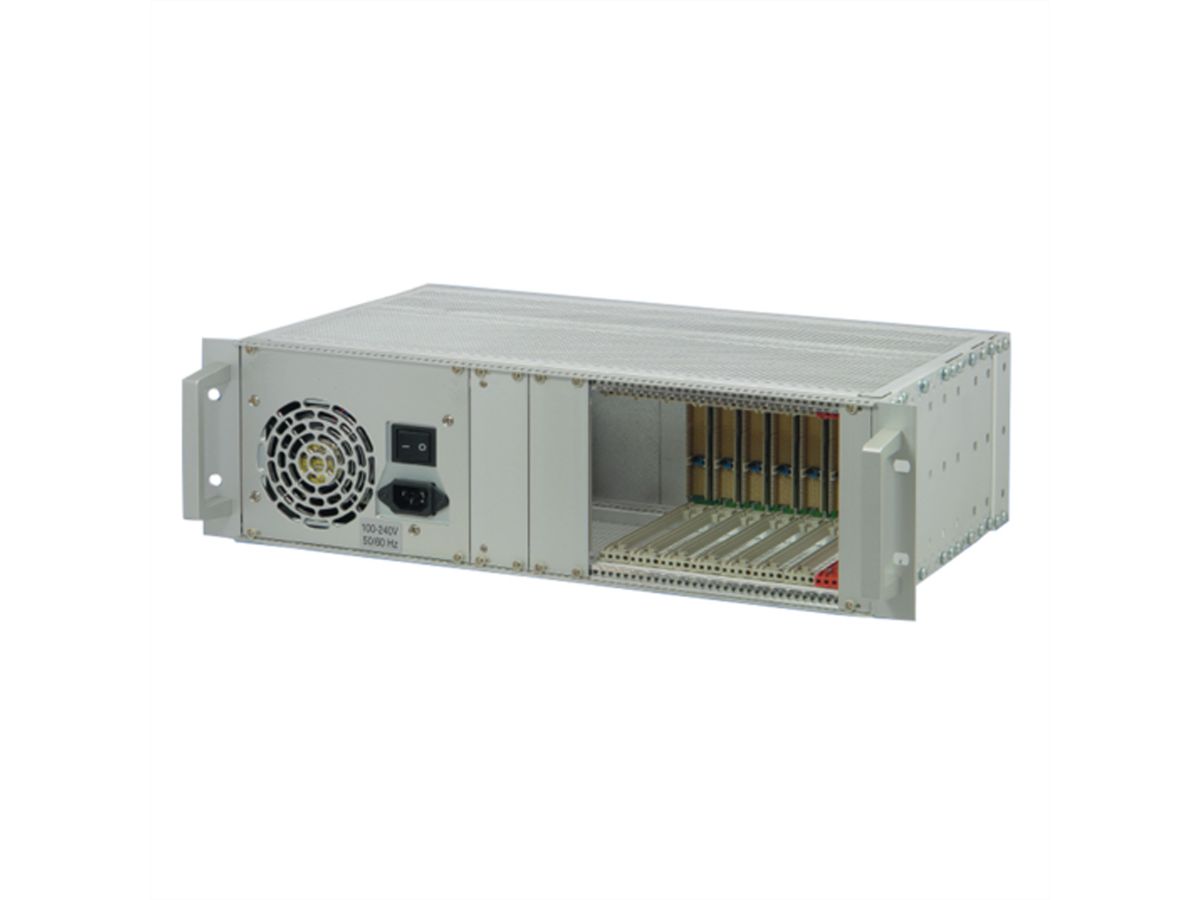 SCHROFF System, 3 HE, 8 Slot, mit Rear I/O - BGTR CPCI 3HE 8SLOT
