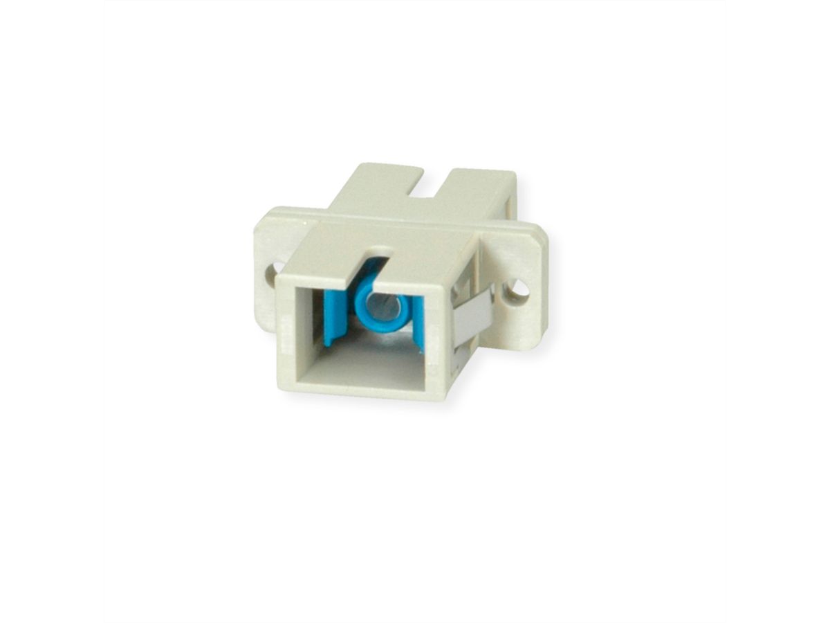 TELEGÄRTNER SC Kupplung, Multimode, Keramikhülse, Kunststoffgehäuse, beige