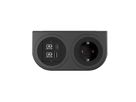 BACHMANN PIX HOLDER DOUBLE, 1x CEE7/3, 1x USB A/C, ISV