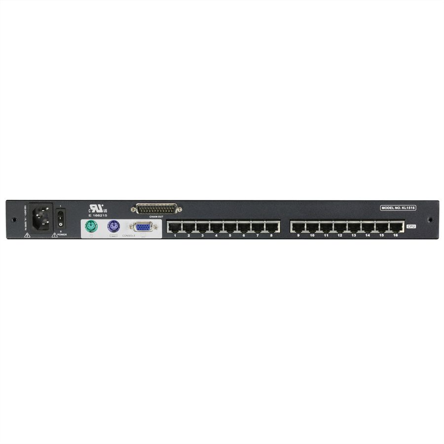 ATEN KL1508AM KVM-Switch, 43cm TFT, VGA, PS/2-USB über Kat 5, 8 Port, D, CH-Layout