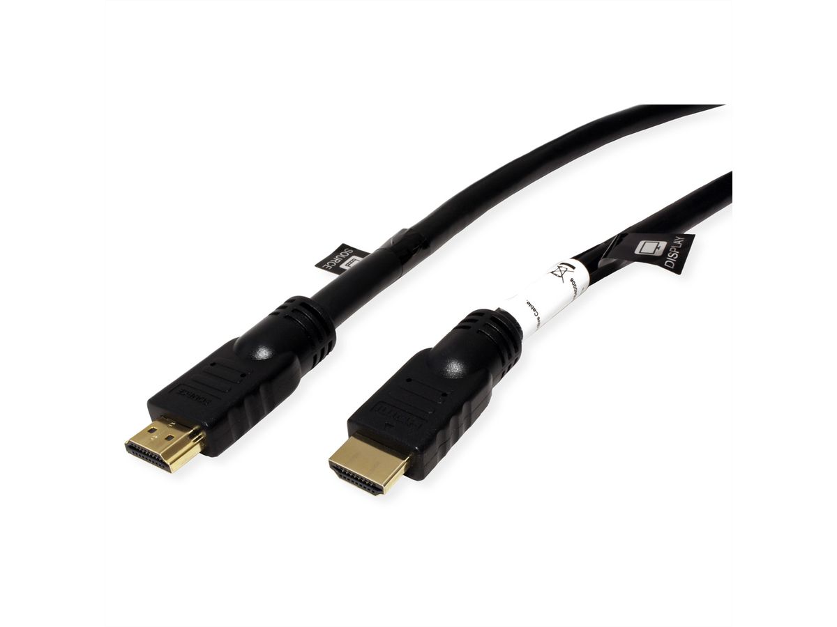 ROLINE UHD HDMI 4K Kabel, mit Repeater, 20 m