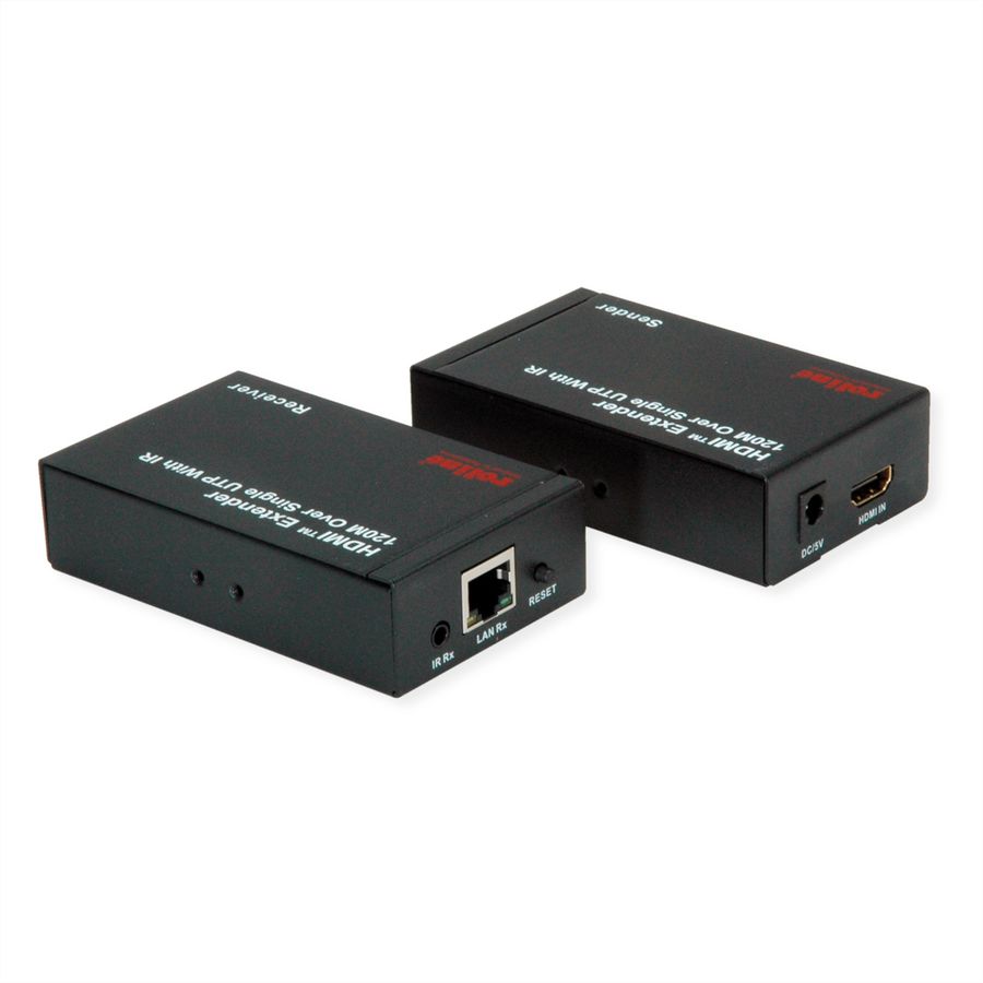 ROLINE HDMI Verlängerung, über IP, 1080P, 120m, mit IR