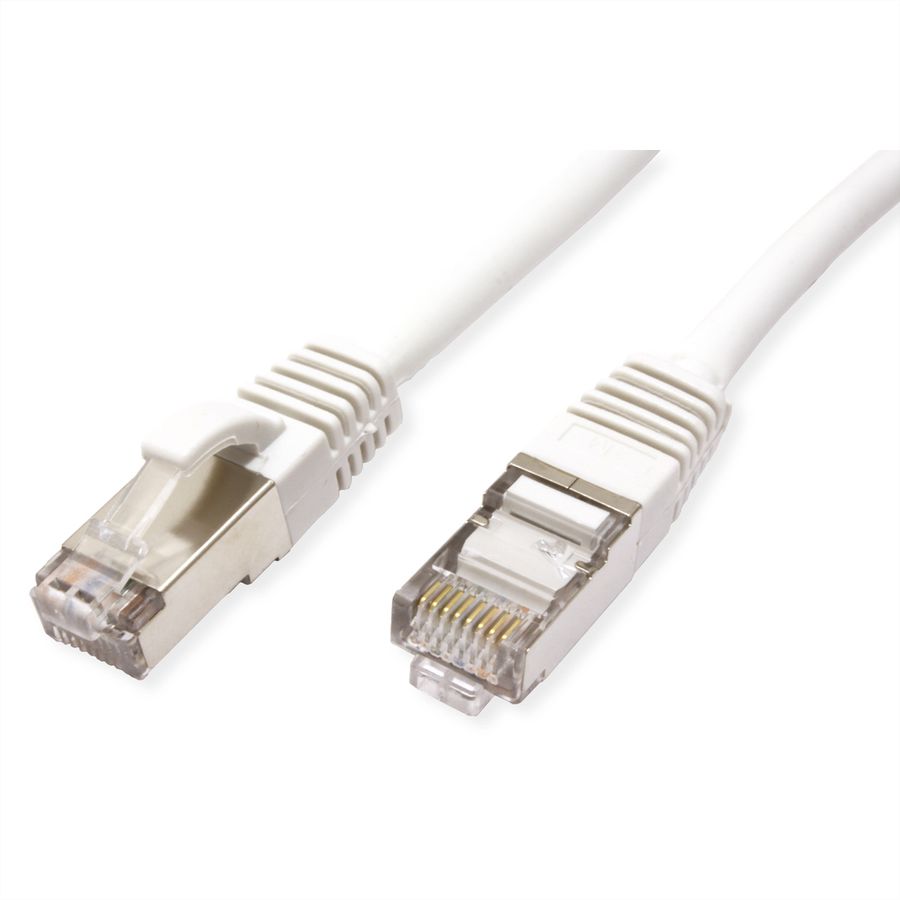 VALUE Patchkabel Cat.6 (Class E) S/FTP (PiMF), LSOH, weiß, 3 m