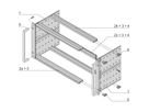 SCHROFF BGTR H M.GR.6HE 84TE 175T KD, Baugruppenträger mit Seitenwand Typ H