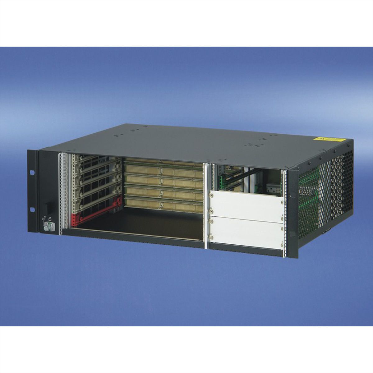 SCHROFF 3 HE, 6 Slot, mit Rear I/O, für 19"-Netzgerät - BGTR 3HE 275T 6SL CPCI 19"