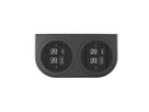 BACHMANN PIX HOLDER DOUBLE, 2x USB A/C, ISV, schwarz, 0,2 m