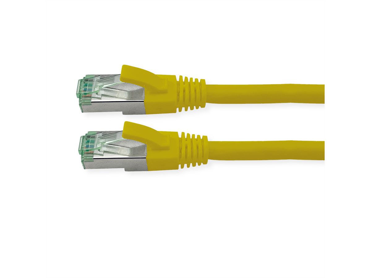 ROLINE RM Patchkabel Kat.6A S/FTP (PiMF), gelb, 5 m