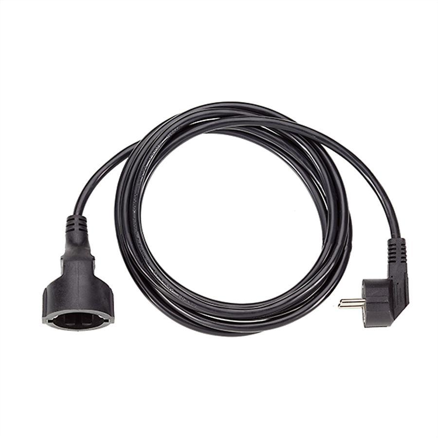 BACHMANN Schutzkontakt-Verlängerungskabel, 230VAC, schwarz, 5 m