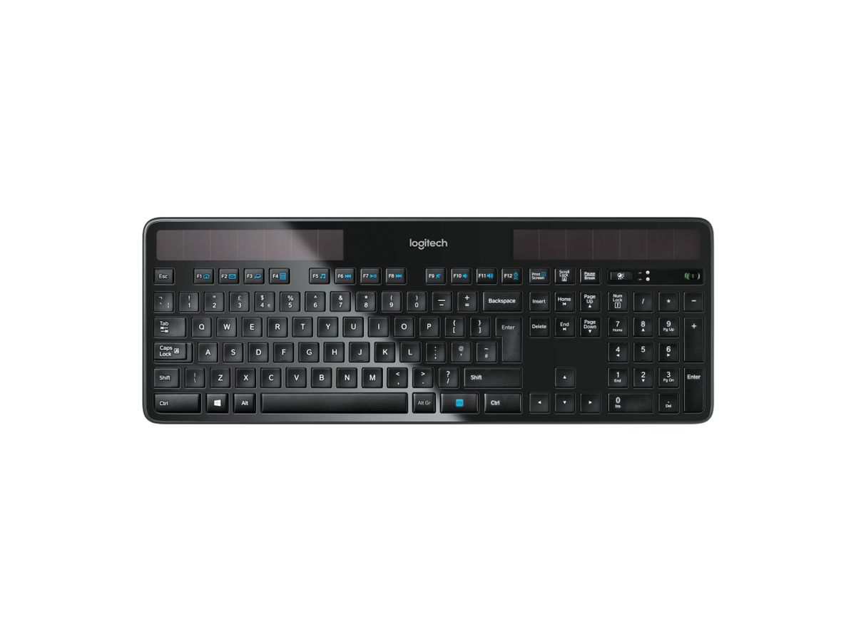 Logitech Wireless Solar Keyboard K750 Tastatur RF Wireless QWERTY Englisch Schwarz