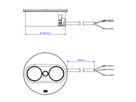 BACHMANN TWIST2 2xCEE7/3 2,0m AEH RAL9005 30GE rund