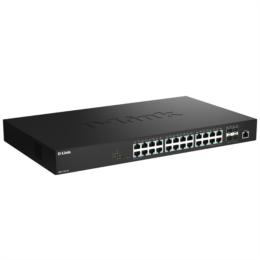 D-Link DMS-1250-28/E 28-Port Switch Multi-Gigabit Smart Managed