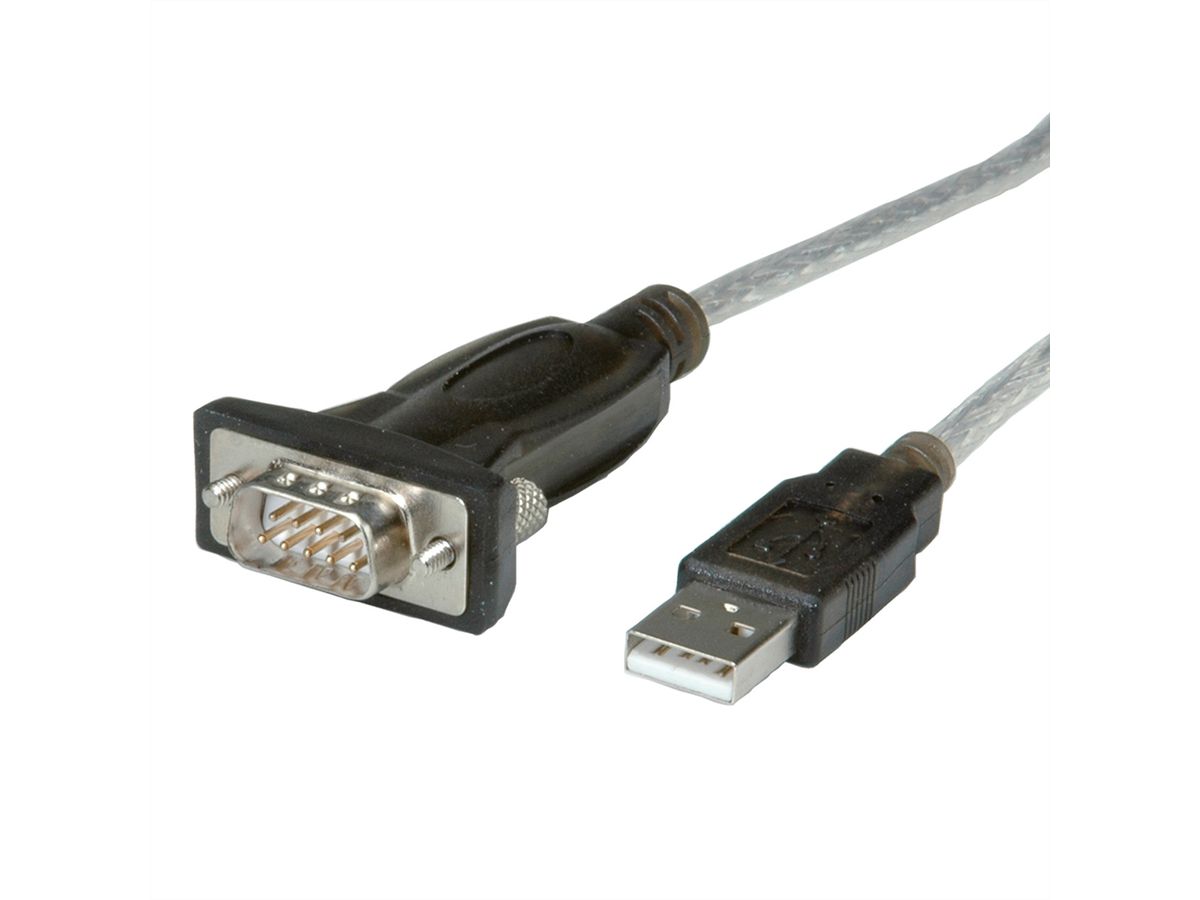 ROLINE Konverter-Kabel USB-seriell, 1,8 m - SECOMP Electronic