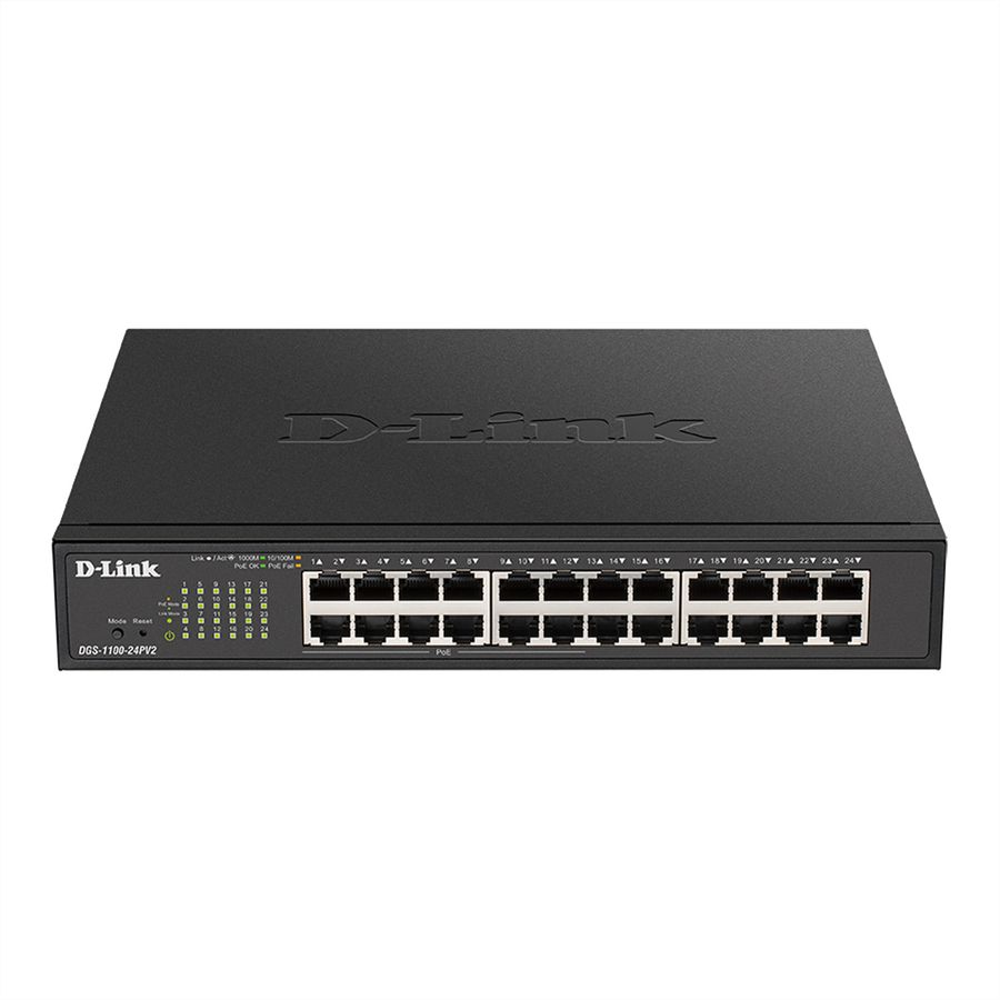 D-Link DGS-1100-24PV2 24-Port PoE Smart Gigabit Switch