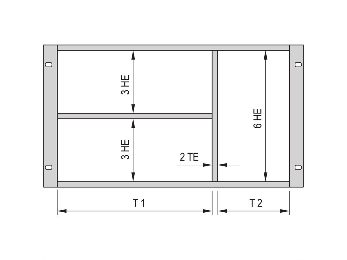 SCHROFF Gemischter Ausbau als Bausatz - AUSBAUSATZ 6HE/3HE 42TE