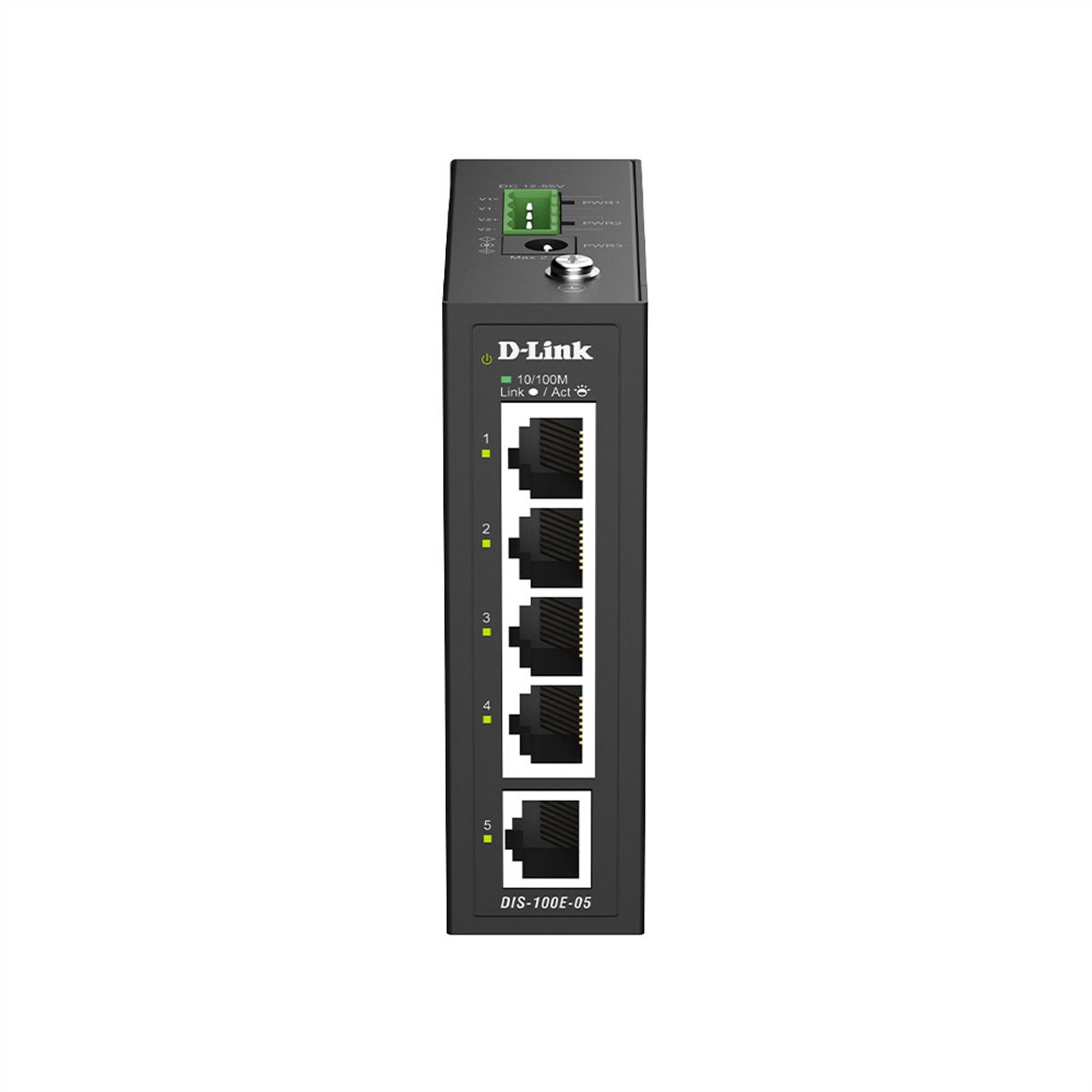 D-Link DIS-100E-05 5-Port Switch, Industrial Fast Ethernet Unmanaged