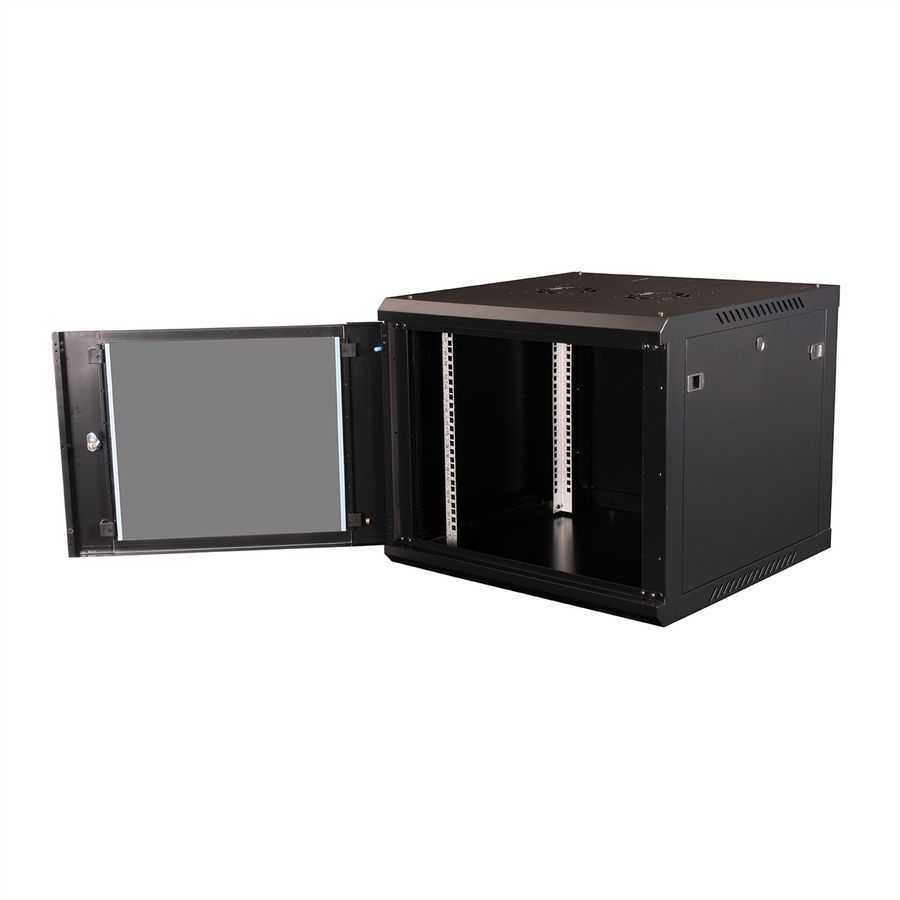 VALUE 19-Zoll Wandgehäuse 9HE, 600x600mm schwarz, Bausatz