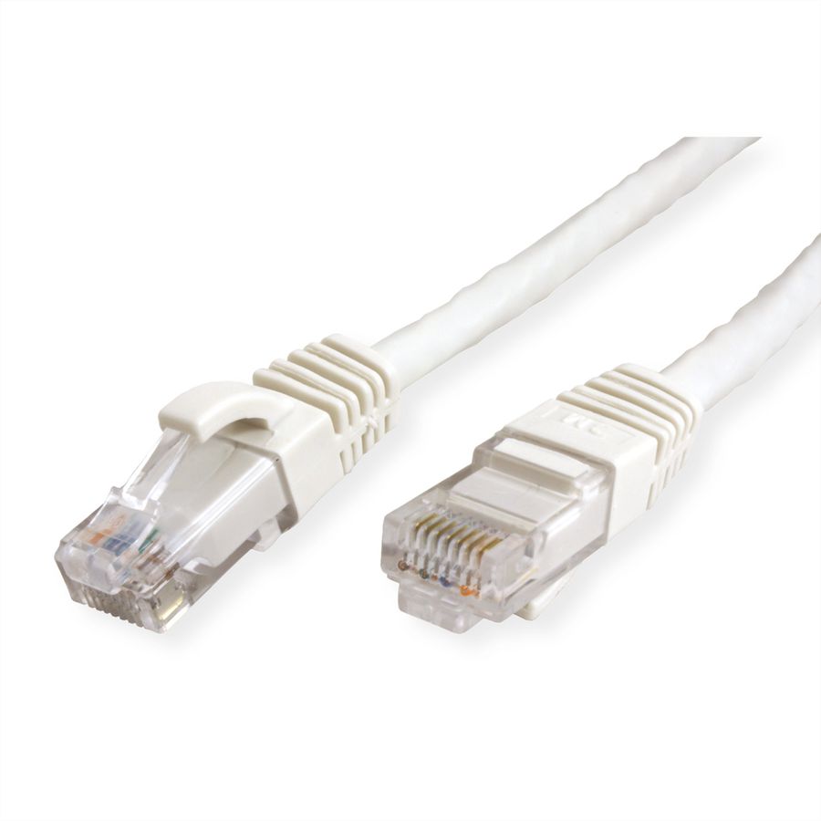 VALUE Patchkabel Cat.6A (Class EA) UTP, weiß, 7 m