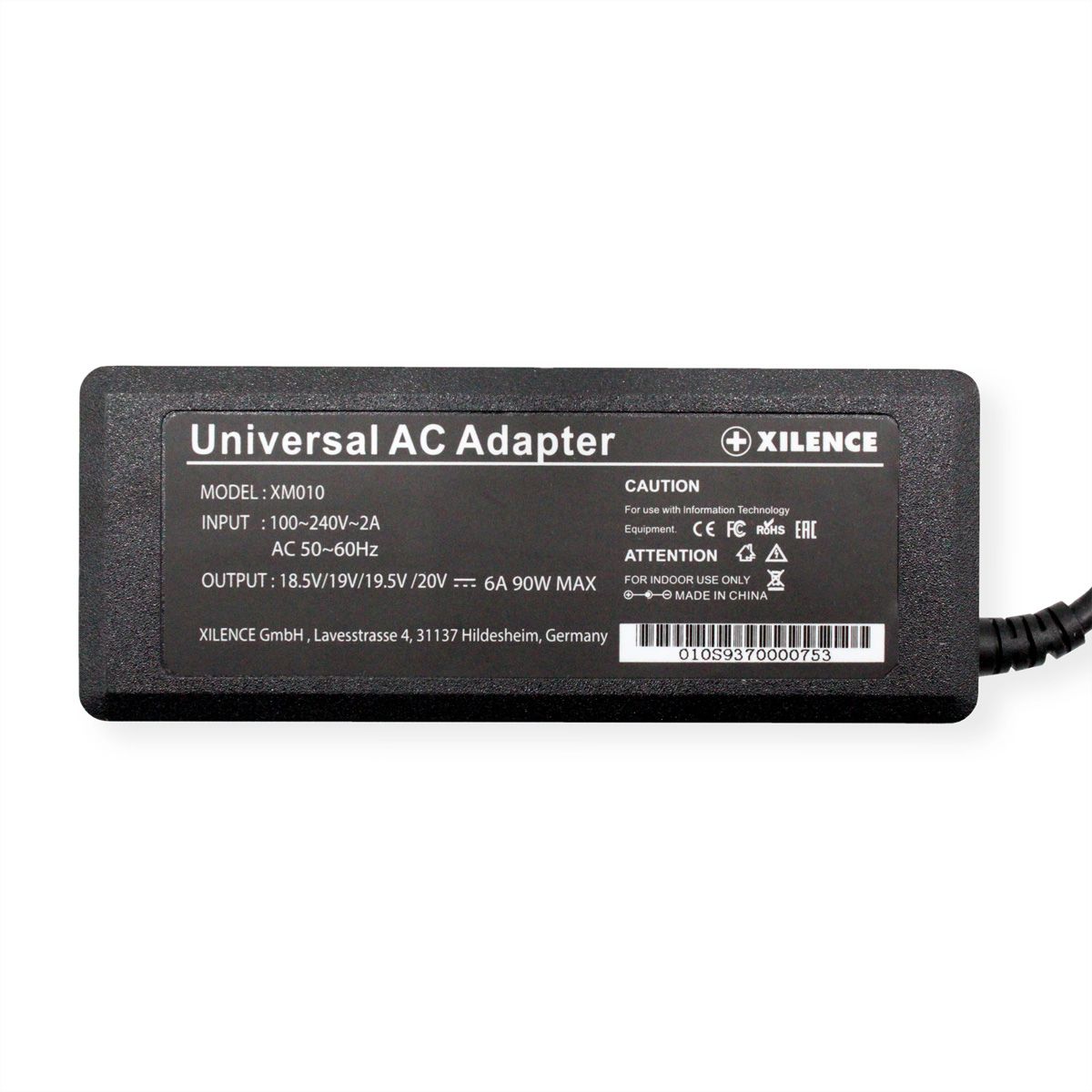 Xilence XM010 Universal Notebook Ladegerät, 9 Adapter, LED Anzeige, 90W