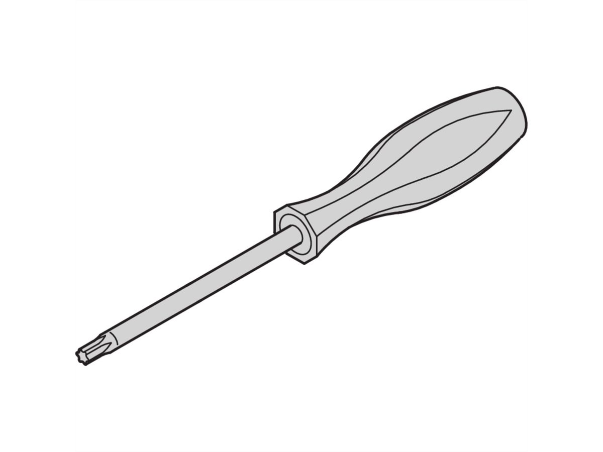 SCHROFF TORX-SCHRAUBENDREHER(T10X80)