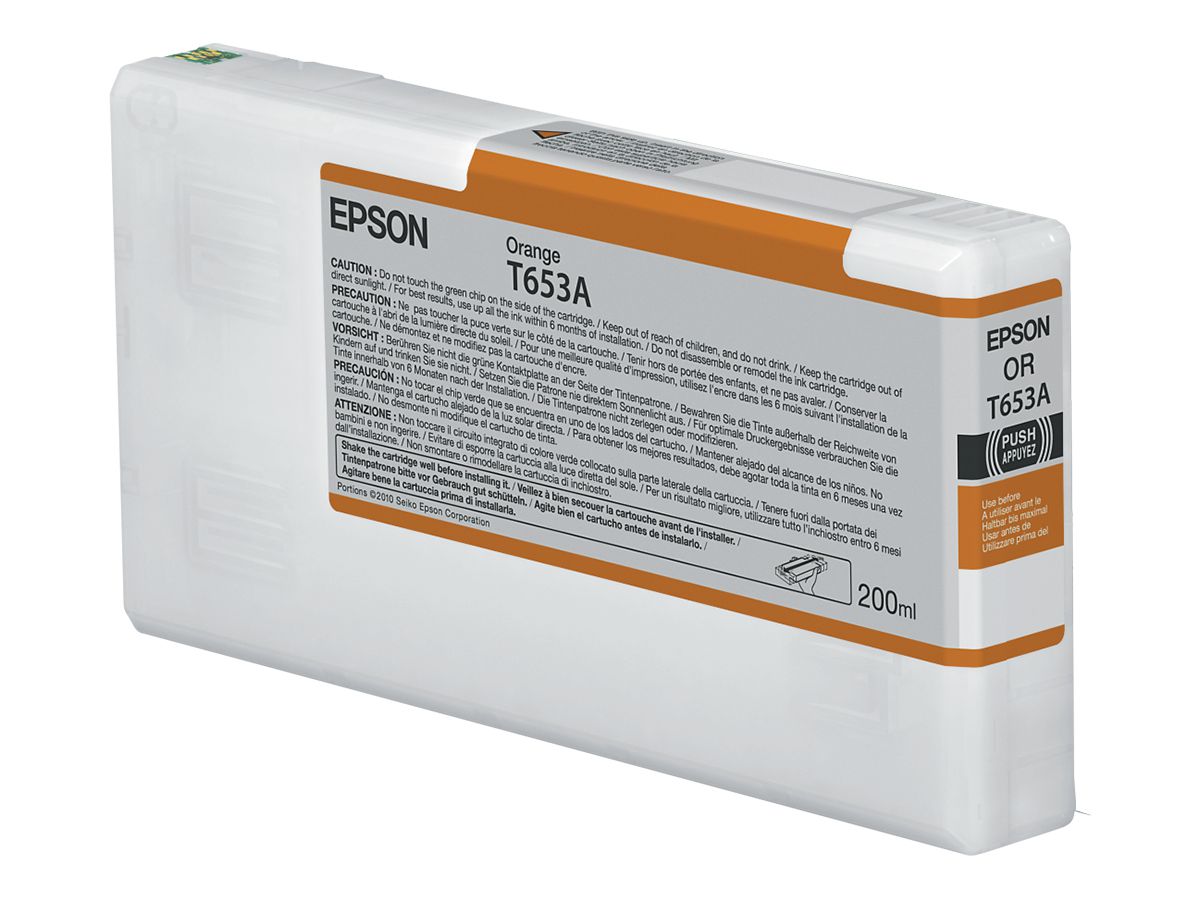 Epson T653A Orange-Tintenpatrone (200 ml)