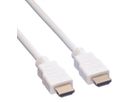 VALUE HDMI High Speed Kabel mit Ethernet, weiß, 5 m