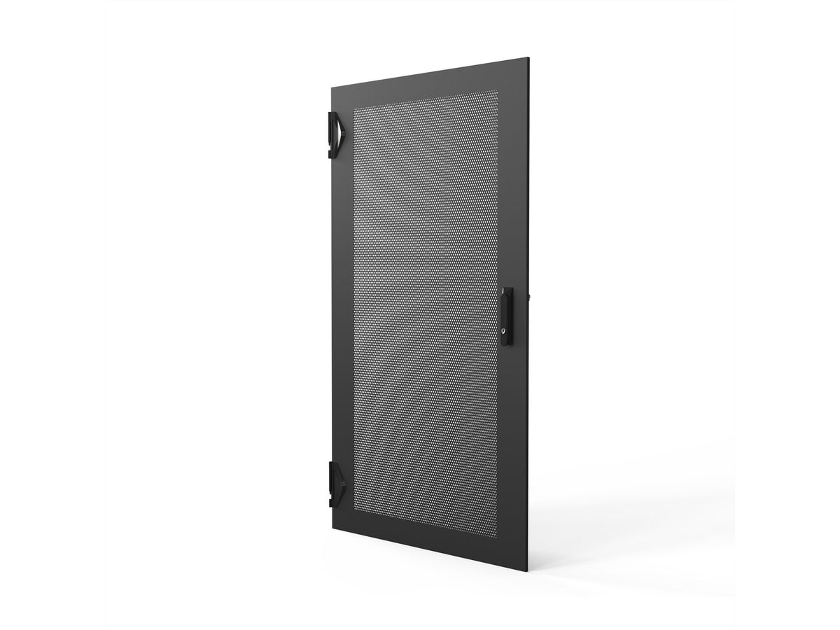 SCHROFF TUER 1600H 800B PERF.IP20 3PTS RAL7021
