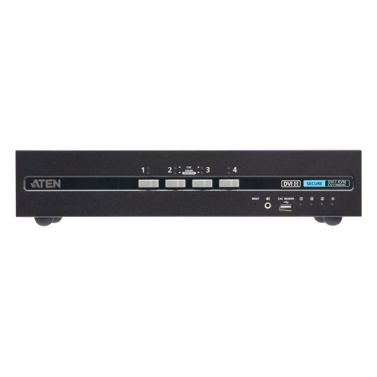 ATEN CS1144D4C 4-Port USB DVI Dual Display Secure KVM Switch mit CAC