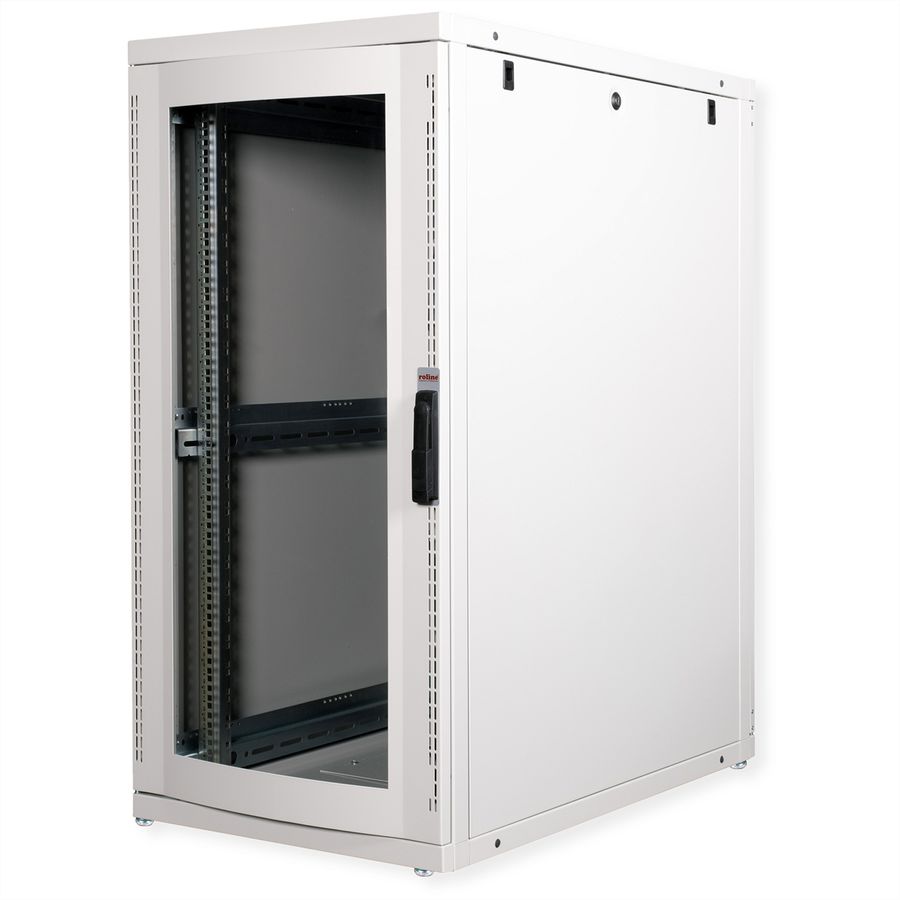 ROLINE 19-Zoll Serverschrank Pro 26 HE, 600x1000 BxT grau Plexiglas