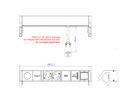BACHMANN DESK2 1xIOTspot 2xSchutzkontakt, USB Charger 1xABD 0,2m GST18, inox