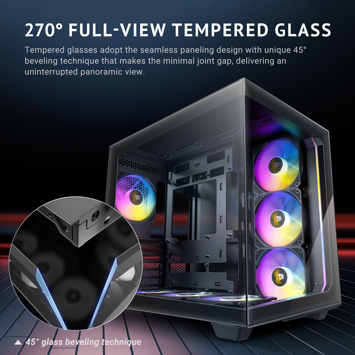 ANTEC Constellation C5 ARGB PC Gehäuse Midi Tower ATX, schwarz