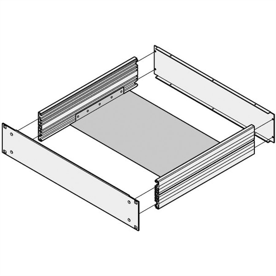 SCHROFF Montageplatte - CHASSISPLATTE 390T